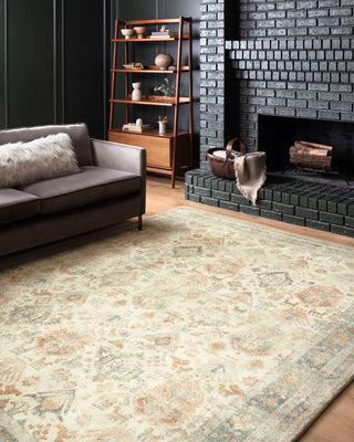 Loloi II Rosette ROS-01 Beige/Multi Area Rug Room Scene 2