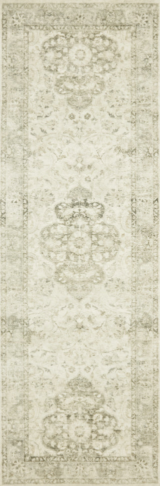 Loloi II Rosette ROS-02 Ivory/Silver Area Rug 2'6''x 7'6'' Runner