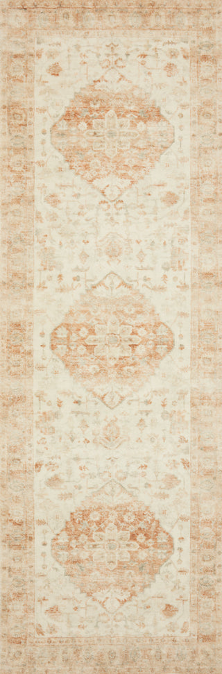 Loloi II Rosette ROS-03 Ivory/Terracotta Area Rug 2'6''x 7'6'' Runner