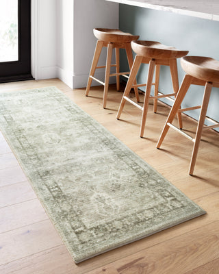 Loloi II Rosette ROS-04 Steel/Graphite Area Rug Room Scene 3