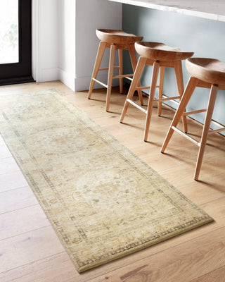 Loloi II Rosette ROS-05 Sand/Ivory Area Rug Room Scene 3