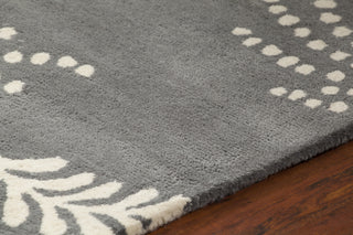 Chandra Rowe ROW-11107 Grey/Ivory Area Rug Detail