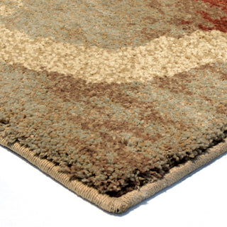Orian Rugs Royal Shag Color Hive Multi Area Rug Corner Shot