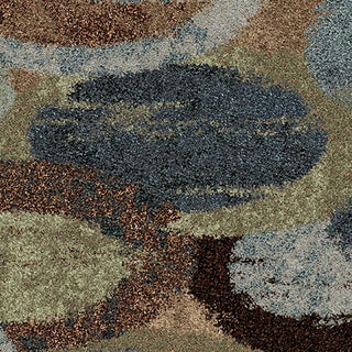 Orian Rugs Royal Shag Bubbly Blue Area Rug Swatch