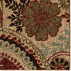 Orian Rugs Royal Shag Paisley Bouquet Beige Area Rug Close Up