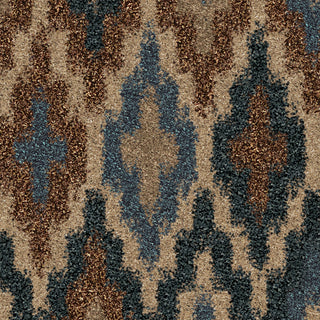 Orian Rugs Royal Shag Blue Spell Area Rug Close Up