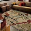 Orian Rugs Royal Shag Splash Course Multi Area Rug Room Scene Feature