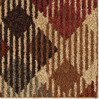 Orian Rugs Royal Shag Checkered Path Multi Area Rug Close Up