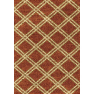 Orian Rugs Royal Shag Guarded Secret Burnt Orange Area Rug main image