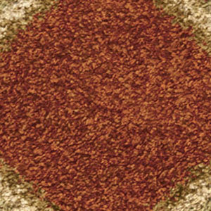 Orian Rugs Royal Shag Guarded Secret Burnt Orange Area Rug Swatch