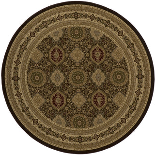 Momeni Royal RY-01 Brown Area Rug Close up