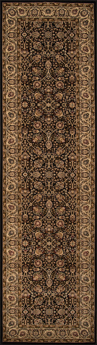 Momeni Royal RY-02 Black Area Rug Closeup