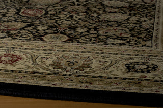 Momeni Royal RY-02 Black Area Rug Closeup