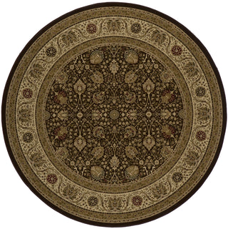 Momeni Royal RY-02 Brown Area Rug Close up