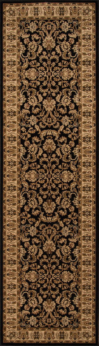 Momeni Royal RY-04 Black Area Rug Closeup