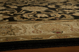 Momeni Royal RY-04 Black Area Rug Closeup