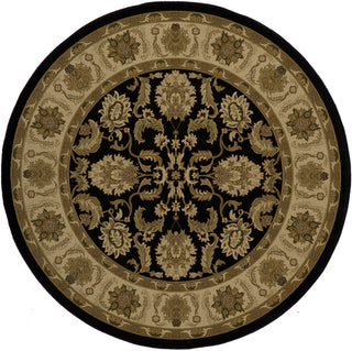 Momeni Royal RY-04 Black Area Rug Close up