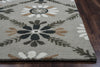 Rizzy Rockport RP8762 Gray Area Rug Edge Shot