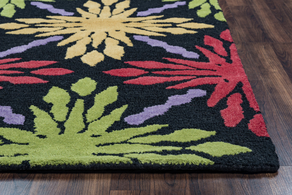 Rizzy Rockport RP8764 multi Area Rug Edge Shot Feature