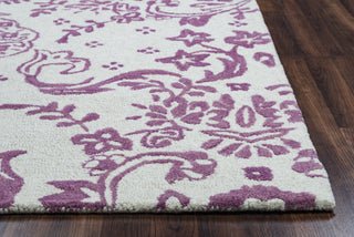 Rizzy Rockport RP8834 Pink Area Rug Edge Shot