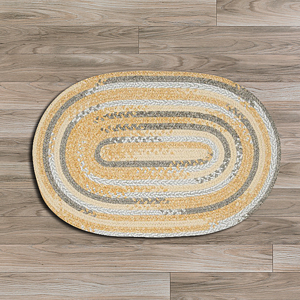 Colonial Mills Rag-Time Cotton Blend Rug RR31 Yellow and Gray Area main image