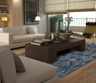 Dalyn Geneva GV315 Navy Area Rug Main Image Feature