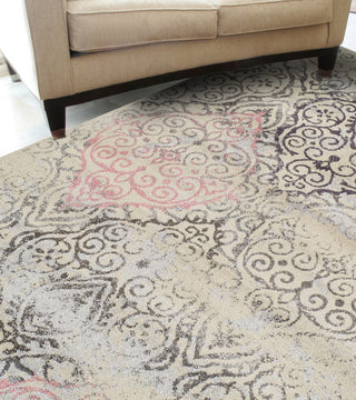 Dalyn Modern Greys MG214 Linen Area Rug Room Scene