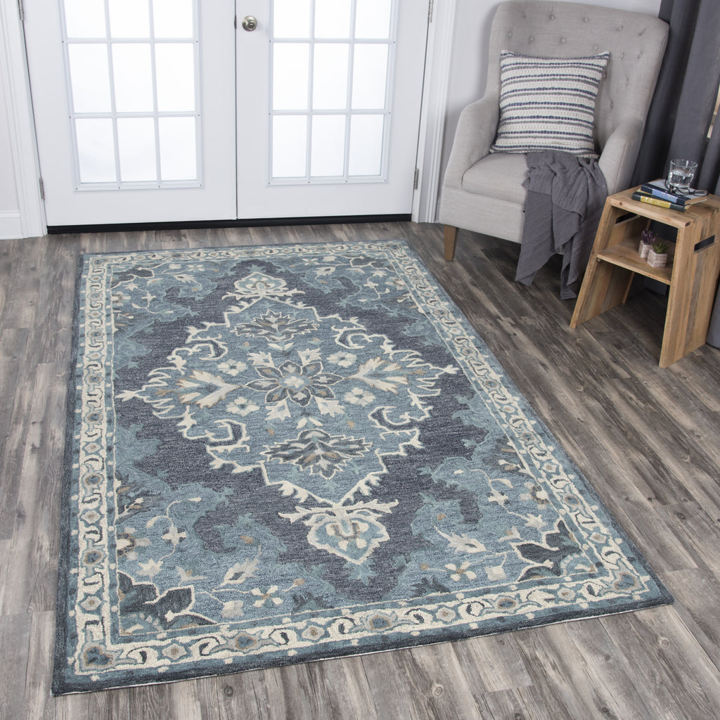 Rizzy Resonant RS932A Dark Gray Area Rug  Feature
