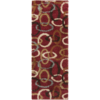 Surya Rosario RSO-4604 Burgundy Area Rug 2'7'' x 7'3'' Runner