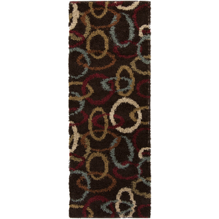 Surya Rosario RSO-4607 Chocolate Area Rug 2'7'' x 7'3'' Runner