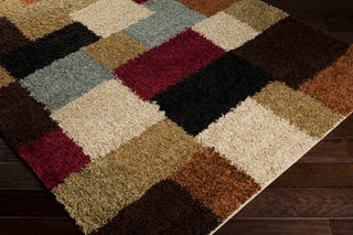 Surya Rosario RSO-4611 Burgundy Area Rug Corner Shot