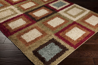 Surya Rosario RSO-4612 Burgundy Area Rug Corner Shot