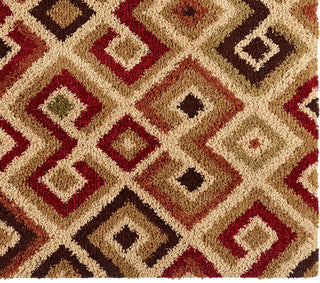 Surya Rosario RSO-4613 Burgundy Shag Weave Area Rug Sample Swatch