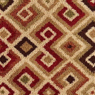 Surya Rosario RSO-4613 Burgundy Shag Weave Area Rug Sample Swatch