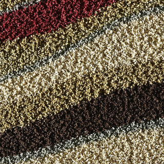 Surya Rosario RSO-4614 Burgundy Shag Weave Area Rug Sample Swatch