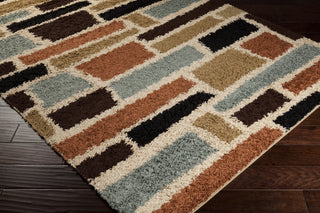 Surya Rosario RSO-4615 Tan Shag Weave Area Rug Corner Shot