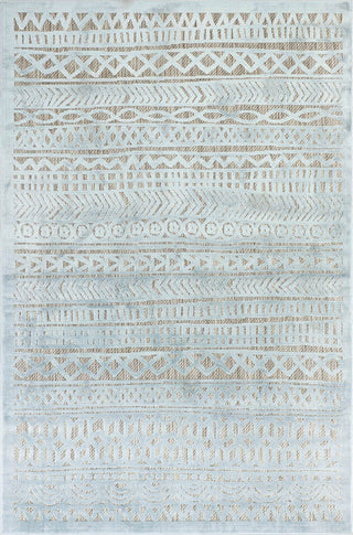 Trans Ocean Rialto 7036/04 Tribal Stripe Blue Area Rug by Liora Manne