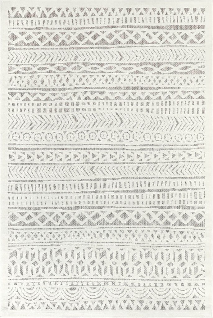 Trans Ocean Rialto 7036/12 Tribal Stripe Ivory Area Rug by Liora Manne
