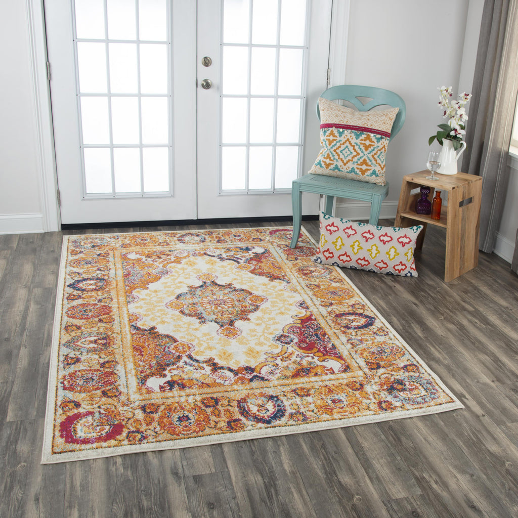 Rizzy Rothport RTP102 Ivory Area Rug Corner Image Feature