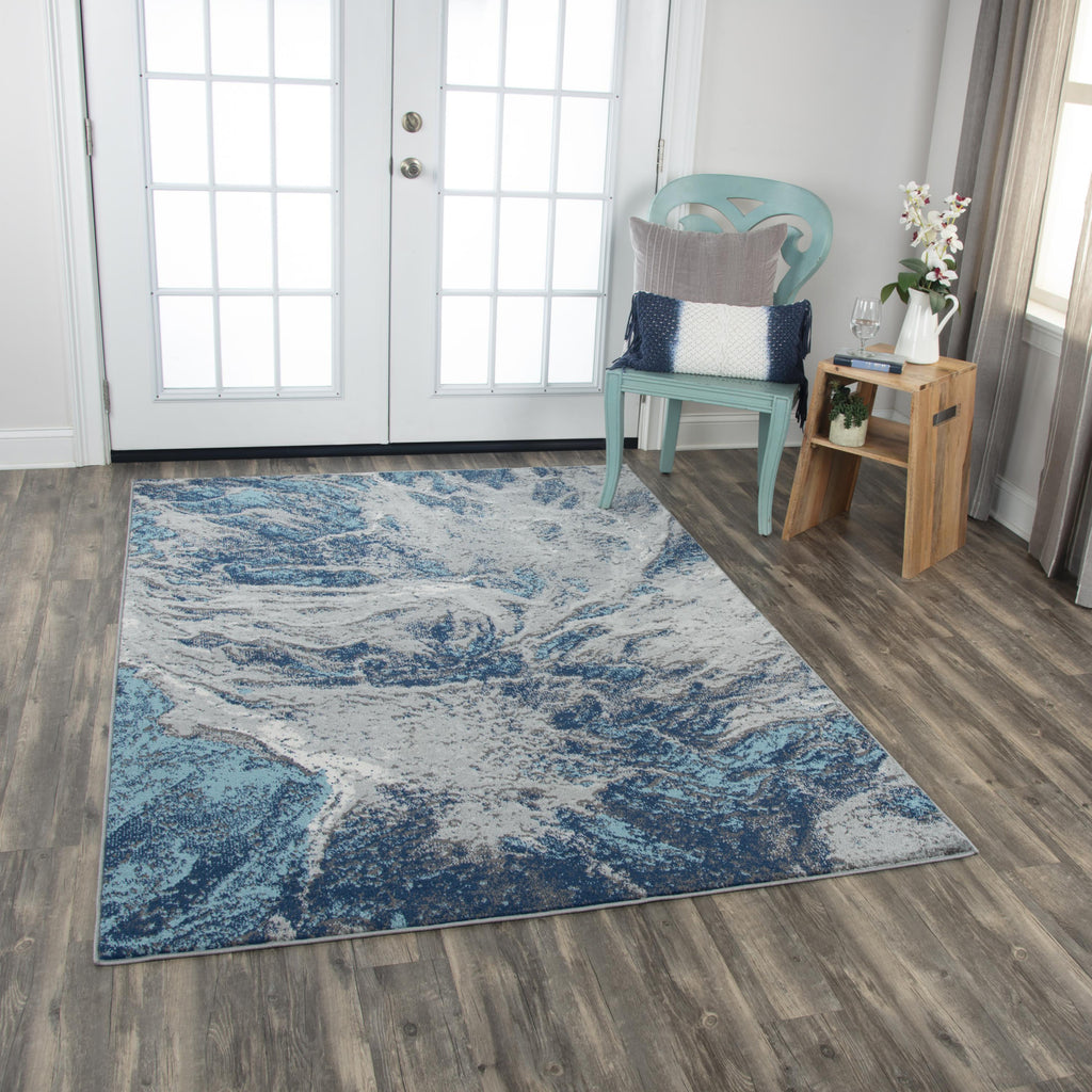 Rizzy Rothport RTP103 Navy Area Rug Corner Image Feature