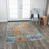 Rizzy Rothport RTP108 Turquoise Area Rug Corner Image Feature