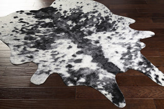 Surya Rusak RUA-1002 Black/Gray Area Rug Closeup