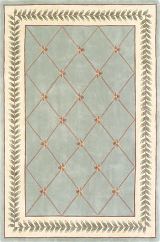 KAS Ruby 8907 Sage/Ivory Trellis Area Rug main image