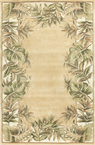 KAS Ruby 8996 Beige/Ivory Natural Fauna Hand Tufted Area Rug