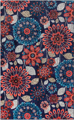 Mohawk Prismatic Floral Dream Navy Area Rug