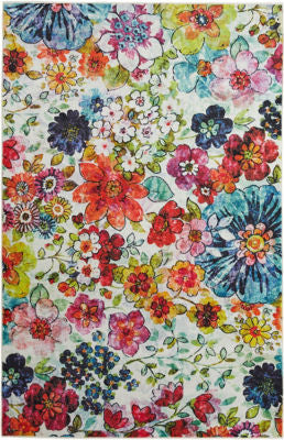 Mohawk Prismatic Blossoms Rainbow Area Rug