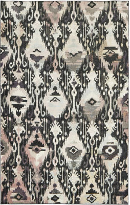 Mohawk Prismatic Hip Ikat Charcoal Area Rug