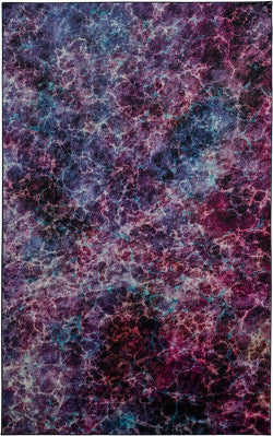 Mohawk Prismatic Fractal Purple Area Rug