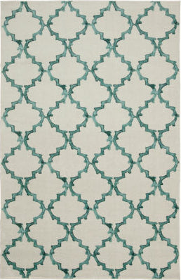 Mohawk Prismatic Surf Fret Aqua Area Rug