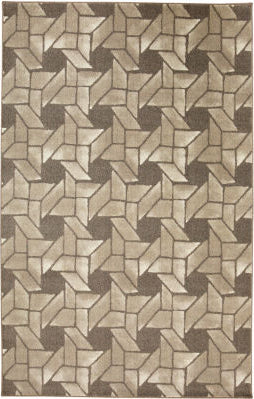 Mohawk Prismatic Linked Geo Grey Area Rug